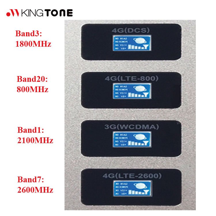 Kingtone Wholesale 2G 3G 4G Mobile Signal Booster Dual/Triple/Quad Band 800 1800 2100 2600mhz Cell Phone Repeater/Amplifier